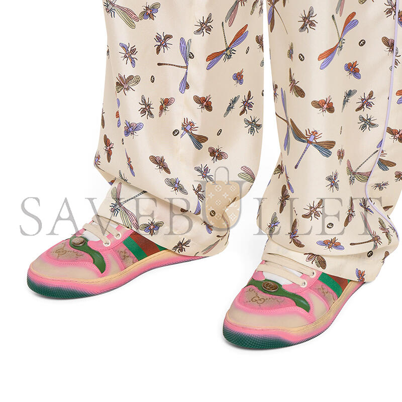 GUCCI WOMEN'S SERIGRAPHY SCREENER TRAINER 848220 GUCCI WOMEN'S SERIGRAPHY SCREENER TRAINER 848220